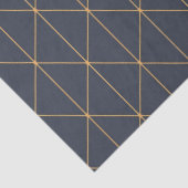 Weefselpapier - Geometrisch goud en Lila patroon Tissuepapier (Detail)