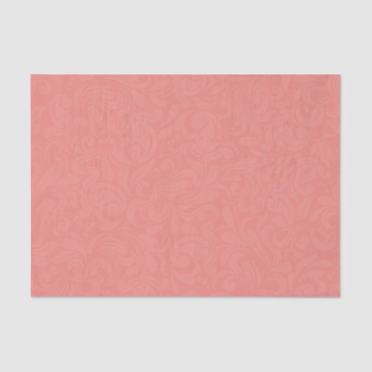 Weefselpapier Gift Wrap Solid Salmon Kleur Tissuepapier (Voorkant)