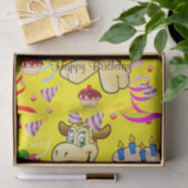 Weefselpapier Giraffe Happy Birthday Tissuepapier (Geschenk)