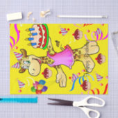 Weefselpapier Giraffe Happy Birthday Tissuepapier (Craft)