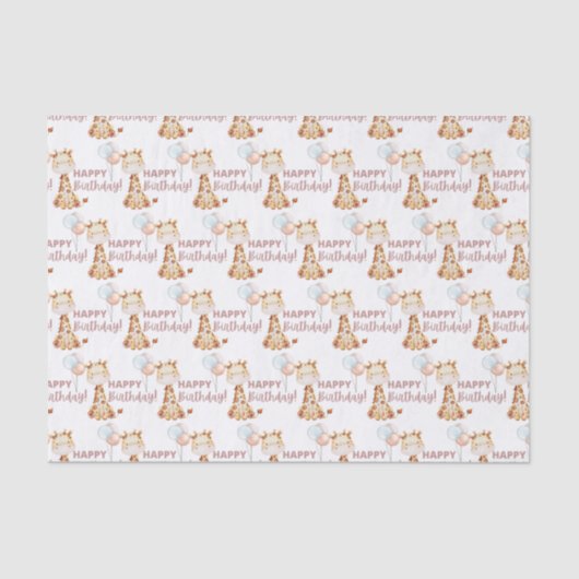 Weefselpapier Giraffe Tissuepapier (Voorkant)
