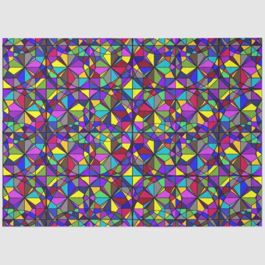 Weefselpapier - Glas in lood look - HAMbyWG Tissuepapier (Voorkant)