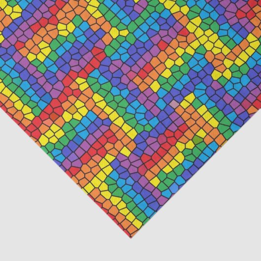 Weefselpapier Glas in lood Tissuepapier (Detail)