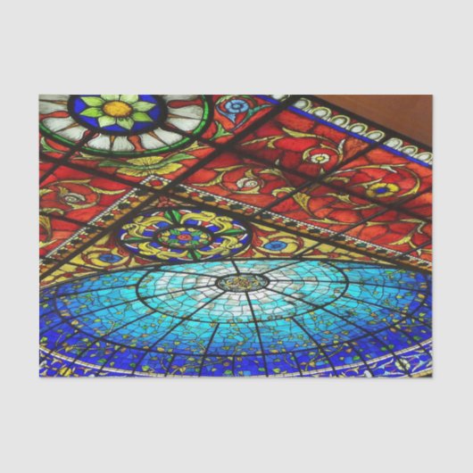 Weefselpapier Glas in lood Tissuepapier (Voorkant)