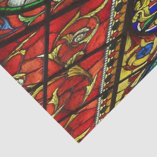 Weefselpapier Glas in lood Tissuepapier (Detail)