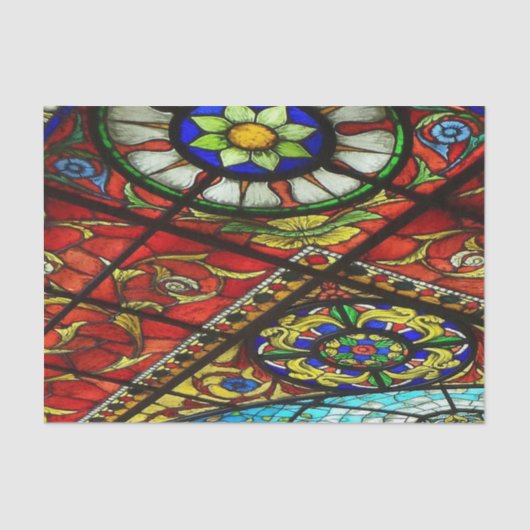 Weefselpapier Glas in lood Tissuepapier (Voorkant)