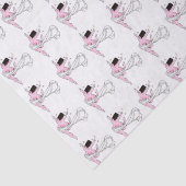 Weefselpapier "godin met krommen" tissuepapier (Detail)