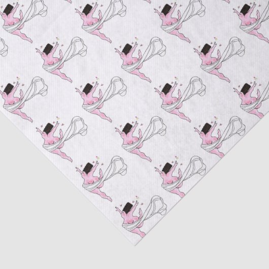 Weefselpapier "godin met krommen" tissuepapier (Detail)