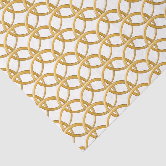 Weefselpapier - Golden chain Mail Tissuepapier (Detail)