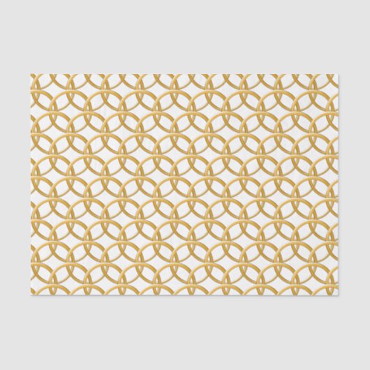 Weefselpapier - Golden chain Mail Tissuepapier (Voorkant)