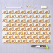 Weefselpapier - Gouden hoek strijkijzers Tissuepapier (Craft)