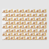 Weefselpapier - Gouden hoek strijkijzers Tissuepapier (Voorkant)