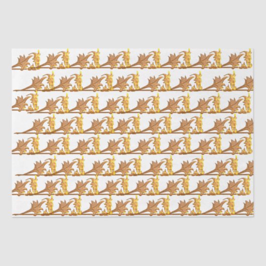 Weefselpapier - Gouden hoek strijkijzers Tissuepapier (Voorkant)