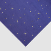 Weefselpapier GOUDEN STERREN OP MARINE Tissuepapier (Detail)