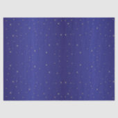 Weefselpapier GOUDEN STERREN OP MARINE Tissuepapier (Voorkant)