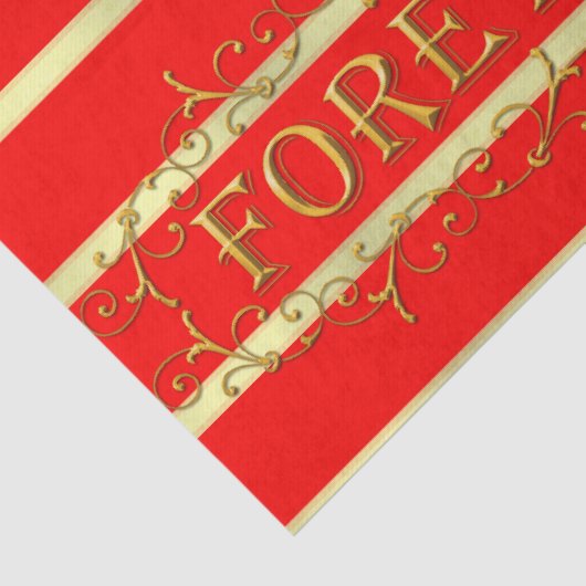 Weefselpapier, gouden Valentijnsdag, altijd hartgr Tissuepapier (Detail)