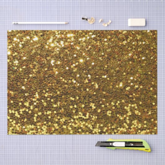 Weefselpapier/goudglitter Tissuepapier (Craft)