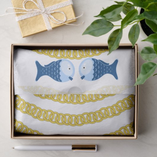 Weefselpapier, goudketvis tissuepapier (Geschenk)