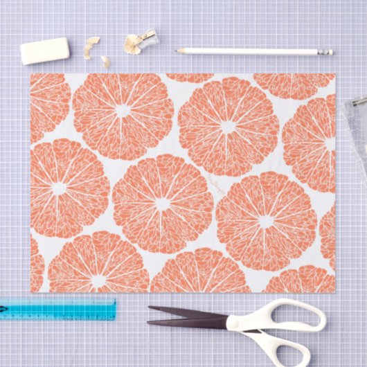 Weefselpapier - Grapefruit voor sokken Tissuepapier (Craft)
