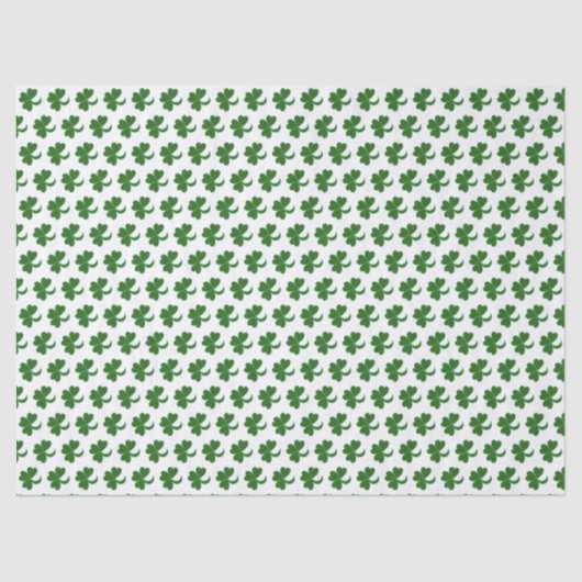 Weefselpapier - Green Shamrock Tissuepapier (Voorkant)