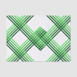 Weefselpapier - Green Stripes Crossed Tissuepapier