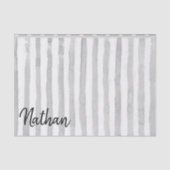 Weefselpapier Grijze strepen Tissuepapier (Voorkant)