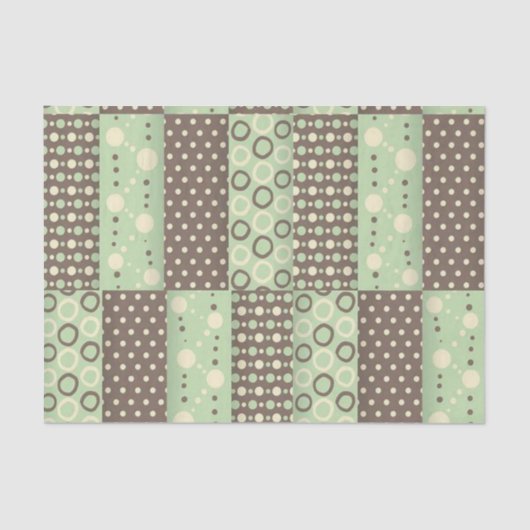 Weefselpapier Groen bruin Tissuepapier (Voorkant)