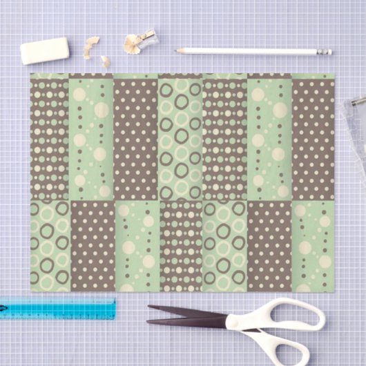 Weefselpapier Groen bruin Tissuepapier (Craft)