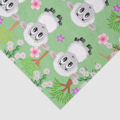 Weefselpapier Groene bomen voor schapen Tissuepapier (Detail)