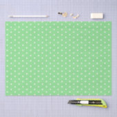 Weefselpapier/groene poladots tissuepapier (Craft)