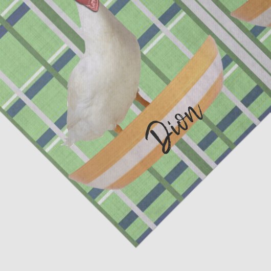 Weefselpapier Groene speldenknop Tissuepapier (Detail)