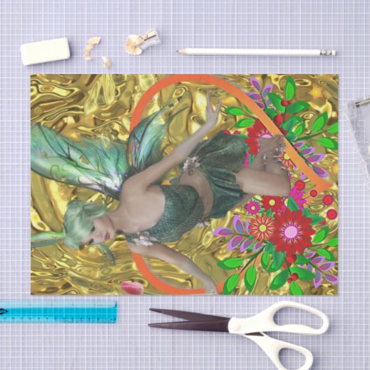 Weefselpapier Groene zuivelfabriek Tissuepapier (Craft)