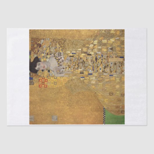 WEEFSELPAPIER : GUSTAV KLIMT : ADELE BLOCH BAUER TISSUEPAPIER (Voorkant)