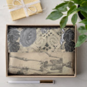 Weefselpapier: HALLOEEN VAN DE VAARTONEN EN ZWARTE Tissuepapier (Geschenk)