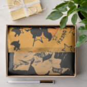 WEEFSELPAPIER HALLOEEN WITCH OP BROOM TISSUEPAPIER (Geschenk)