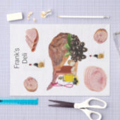 Weefselpapier — Ham Olijfolie, zwarte olijven Tissuepapier (Craft)