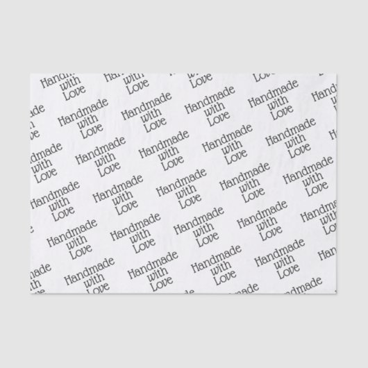 Weefselpapier - handgemaakt met liefde tissuepapier (Voorkant)