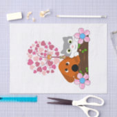 Weefselpapier harten Hond Katten Florenz Tissuepapier (Craft)