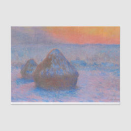 Weefselpapier HAYSTACK IN SNEEUWMONET Tissuepapier