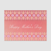 Weefselpapier in roze koraalbloemige Moederdag Tissuepapier (Voorkant)