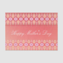 Weefselpapier in roze koraalbloemige Moederdag