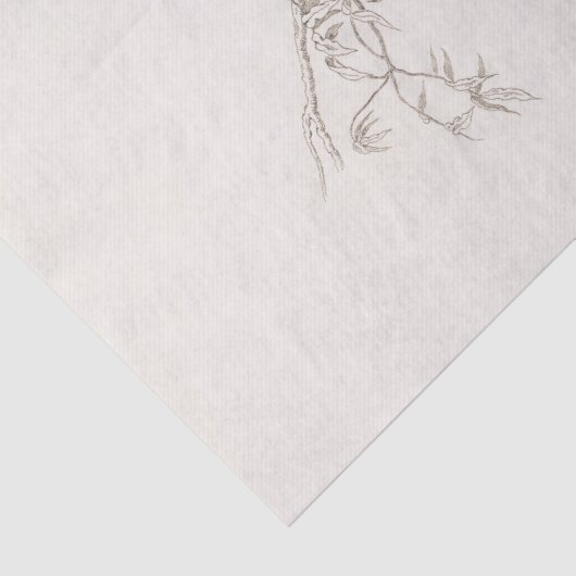 WEEFSELPAPIER:  INDIAN PEACOCK CHART TISSUEPAPIER (Detail)