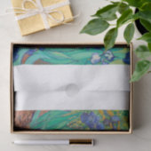 WEEFSELPAPIER : IRISES 1889: VINCENT VAN GOGH TISSUEPAPIER (Geschenk)