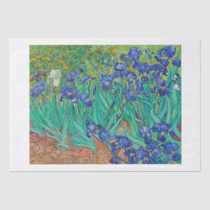 WEEFSELPAPIER : IRISES 1889: VINCENT VAN GOGH TISSUEPAPIER