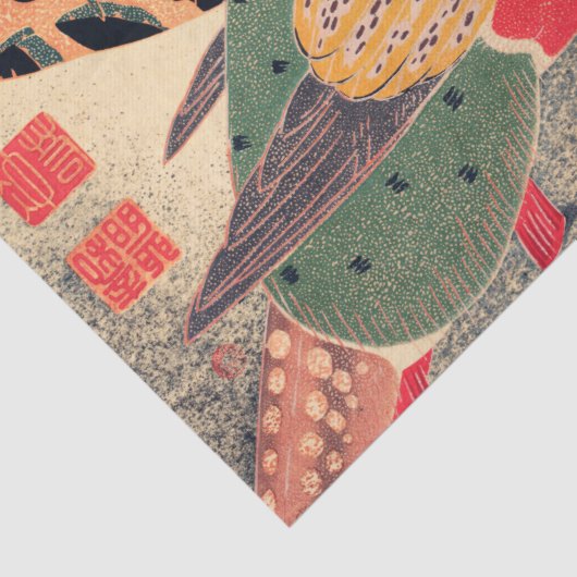 WEEFSELPAPIER : JAPANESE WOODBLOCK : ITŌ JAKUCHU TISSUEPAPIER (Detail)