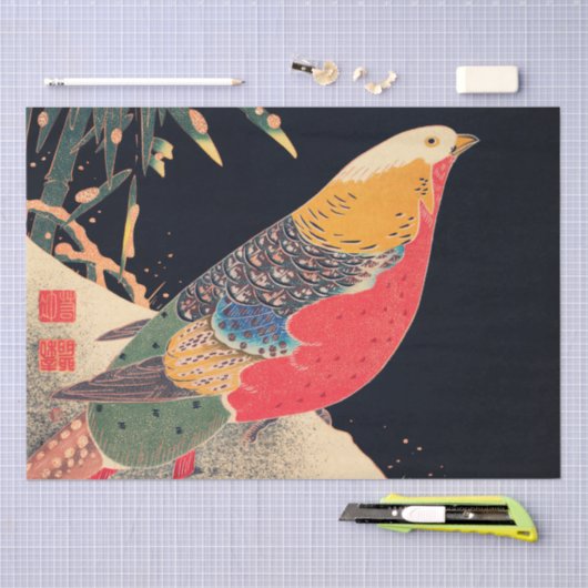 WEEFSELPAPIER : JAPANESE WOODBLOCK : ITŌ JAKUCHU TISSUEPAPIER (Craft)