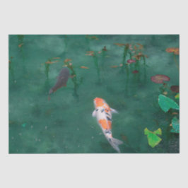 WEEFSELPAPIER : JAPANESE WOODBLOCK : KOI TISSUEPAPIER