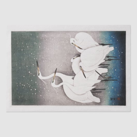 WEEFSELPAPIER : JAPANESE WOODBLOCK : OHARA KOSON TISSUEPAPIER (Voorkant)