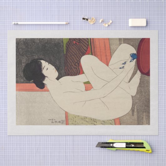 WEEFSELPAPIER : JAPANESE WOODBLOCK : SHINSUI ITE TISSUEPAPIER (Craft)