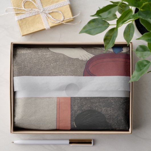 WEEFSELPAPIER : JAPANESE WOODBLOCK : SHINSUI ITE TISSUEPAPIER (Geschenk)